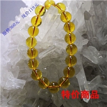 梦祥饰品特价天然巴西黄水晶手链正品水晶饰品送礼品