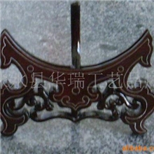 批发供应木制镶银丝盘架