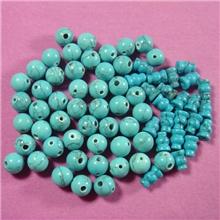 绿松石佛头佛塔+三通一套佛珠手链必备DIY配件8-14MM散珠