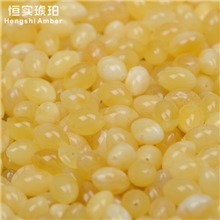 厂家直供蜜蜡米珠7-8mm琥珀蜜蜡米珠散珠配珠穿项链首选恒实