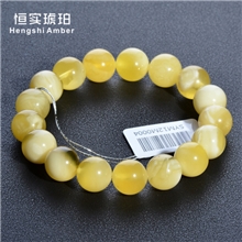 琥珀蜜蜡手串8-10mm圆珠手链油润光泽琥珀蜜蜡散珠圆珠批发
