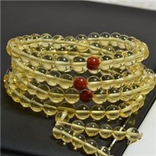 天然琥珀手链批发9-9.9mm金珀佛珠手串金珀手链纯天然纯净通透