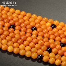 老蜜蜡佛珠圆珠约9-10mm手链纯天然琥珀批发琥珀饰品批发