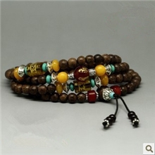 越南沉香手串佛珠奇楠木念珠蜜蜡玛瑙饰（DIY紧张三日内发货）②