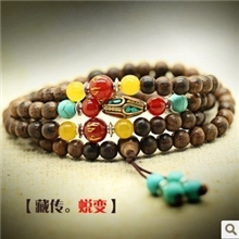 越南沉香手串佛珠奇楠木念珠蜜蜡玛瑙饰（DIY紧张三日内发货）①