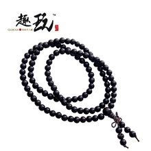 【趣玩】情侣礼物黑檀木佛珠手链手串紫檀檀香沉香男女款定制