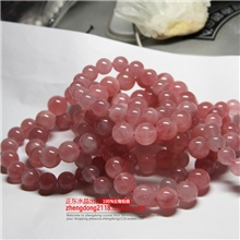 天然马达加斯加果冻粉晶手链完美紫粉马粉专招金桃花包邮