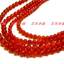 DIY饰品天然水晶天然红玛瑙半成品批发/玛瑙圆珠批发