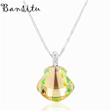 韩国饰品水晶项链时尚优雅贝壳义乌饰品批发极致闪耀淘宝款