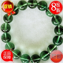 【优质】批发天然水晶绿萤石手链女男士顶级莹石提神定心工厂店