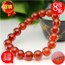 批发天然水晶红玛瑙手链女男士手饰品本命年转运超值大工厂店