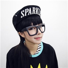 潮原宿zipper风赵敏英sparkle翻檐韩版帽星星平沿街舞棒球帽子