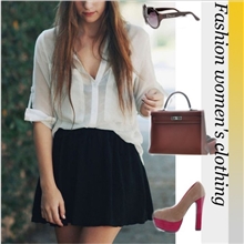 A101批发2012欧美品牌大牌同款雪纺衫大口袋雪纺长袖女式衬衫