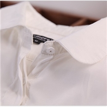 303-0019【2013秋季新款】韩版复古彼得潘领圆领简约长袖衬衫丙11