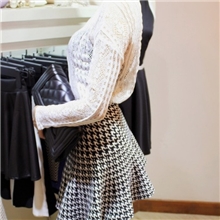 2013年秋冬新款高腰大裙摆针织半身裙3色250g