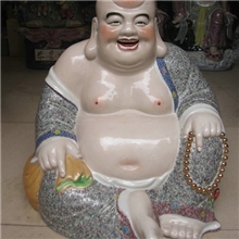 裕祥陶瓷*高54公分座弥勒佛景德镇工艺瓷