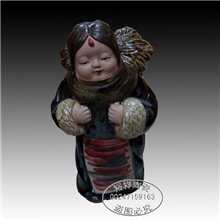 窑变釉藏娃|瓷娃娃|朱华作品|景德镇工艺瓷|商务礼品瓷|收藏品