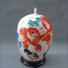 太师少保冬瓜坛厂货仿古瓷器家居工艺品摆件古玩收藏