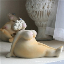 法国浪漫天使现代胖天使女人摆设工艺品夸张胖女人2款创意礼品