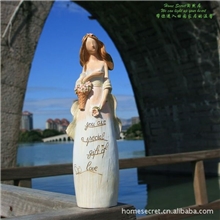 出口加单少女裙舞飞扬天使树脂装饰摆件工艺品家居摆设