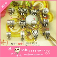特价古银饰品配件diy花托配件三通复古合金手链项链@27款藏银扣