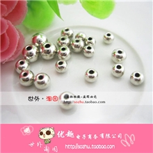 优质复古饰品配件隔花托DIY手工串手链材料@藏银光面珠子