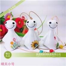 【大减价】陶瓷工艺品小小手晴天娃娃风铃地摊货源格子铺专供