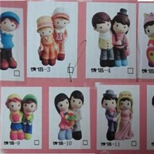 陶瓷白胚DIY创意自彩玩具/大号情侣储钱罐