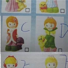 陶瓷白胚自彩DIY益智玩具/大号公主动物储钱罐