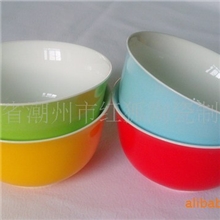 餐具陶瓷碗金钟碗彩色碗