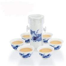 功夫茶具青花瓷玻璃茶具套装泡茶器泡红茶茶具玻璃飘逸杯