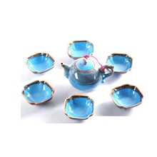 窑变壶茶具7头功夫茶具礼盒包装茶壶冰裂汝窑茶具茶具批发
