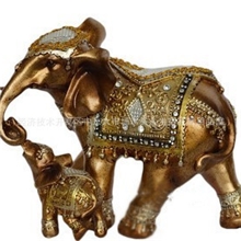 树脂摆件/大小母子象摆件/乔迁家居新房装饰品摆设