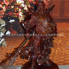高档礼品批发树脂工艺品摆件家居装饰品仿红木财神关公ZY331