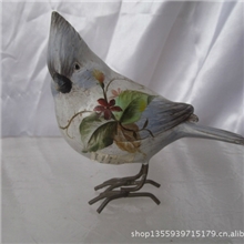 树脂工艺品小鸟摆饰欧式树脂摆件家居摆饰田园风格摆饰树脂鸟