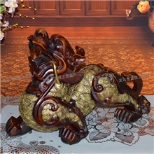 工艺品批发树脂仿木麒麟高档礼品装饰精美招财大辟邪ZY108