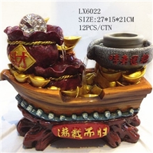 厂家直销招财宝磨树脂流水工艺品流水喷泉水景质量可靠