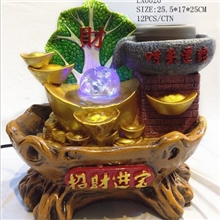 供应流水工艺品流水喷泉摆件批发风水轮水景喷价格实惠