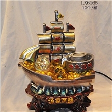 低价供应一帆风顺流水喷泉树脂家居工艺品摆件厂家直销