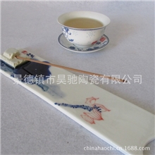 【供应】纯手绘陶瓷香插景德镇陶瓷艺术陶瓷香板彩绘陶瓷