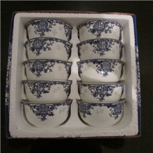 【供应】景德镇陶瓷骨瓷碗高档礼品瓷器10头碗厂家直销