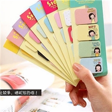 可爱妞子迷你便利贴饼干女孩小便签N次贴告示贴记事贴可定做