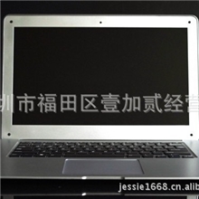 新款，14寸苹果风格笔记本电脑，双核，刀锋超薄，金属银色！