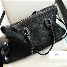 聚包划算团购复古蕾丝高品质人气爆款豪华浅金铆钉超正蕾丝包