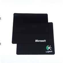 小罗技微软鼠标垫22cm*18cm赠送礼品外贸便宜游戏电脑小黑垫黑布