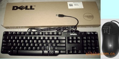 低价供应戴尔8115键盘鼠标套装防水防尘耐磨榨边加大磁环加大长线