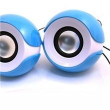 厂家生产大眼睛小音响迷你2.0小音箱笔记本小音响
