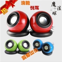 生产供应魔法球台式机小音响笔记本音箱2.0电脑音箱迷你低音炮