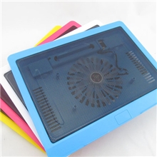 N19彩色超薄静音风扇笔记本散热器电脑散热垫散热底散热