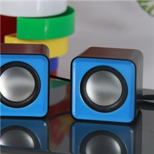 生产供应2.0迷你方乐小音箱台式机笔记本电脑音箱USB小音响